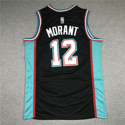 Men's Memphis Grizzlies Ja Morant #12 Black Classics Swingman Jersey1