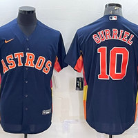 Men's Houston Astros Yuli Gurriel #10 Navy Alternate Replica Player Name Jersey1