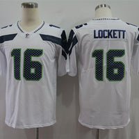 Men's Seattle Seahawks Tyler Lockett #16 White Game Jersey
