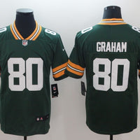 Men's Green Bay Packers Jimmy Graham #80 Green Game Jersey1