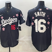 Men's Los Angeles Dodgers Will Smith #16 Black Alternate Limited Jersey