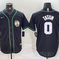 Men's Boston Celtics Jayson Tatum #0 Black Replica Player Jersey