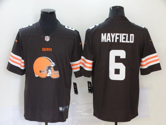 Men's Cleveland Browns Baker Mayfield #6 Brown Player Game Jersey1