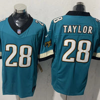 Men's Jacksonville Jaguars Fred Taylor #28 Teal Alternate Game Jersey
