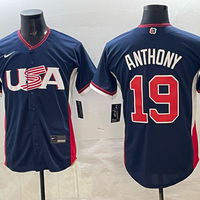 Men's USA Baseball Roman Anthony #19 Navy 2026 World Baseball Classic Stadium Jersey
