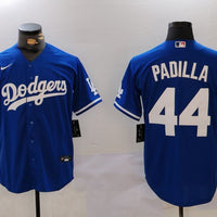 Men's Los Angeles Dodgers Vicente Padilla #44 Royal Player Jersey1