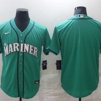 Men's Seattle Mariners Aqua Alternate Replica Blank Jersey1