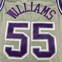 Men's Sacramento Kings Jason Williams #55 Gray 2000/01 Hardwood Classics Swingman Jersey1