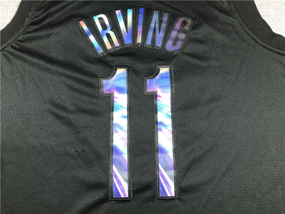 Men's Brooklyn Nets Kyrie Irving #11 Black Swingman Player Jersey1