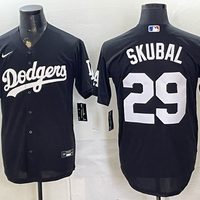 Men's Los Angeles Dodgers Tarik Skubal #29 Black Replica Player Jersey