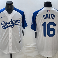 Men's Los Angeles Dodgers Will Smith #16 White Limited Jersey1