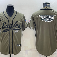 Men's Philadelphia Eagles Olive 2022 Salute To Service Limited Jersey1