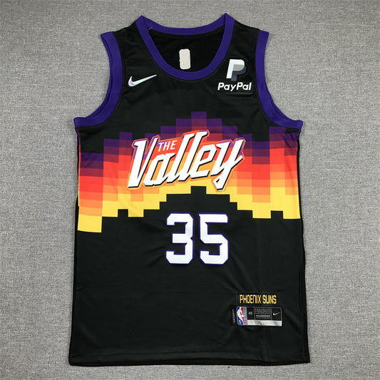 Men's Phoenix Suns Kevin Durant #35 Black Swingman Jersey1 - City Edition