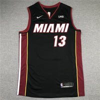 Men's Miami Heat Bam Adebayo #13 Black 2022/23 Fast Break Replica Jersey1 - Icon Edition