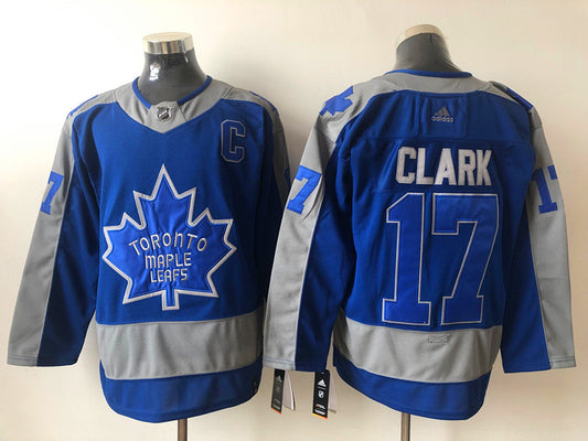 Men's Toronto Maple Leafs Wendel Clark #17 Blue Team Player Jersey1