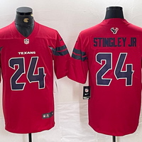 Men's Houston Texans Derek Stingley Jr. #24 Red Alternate Game Jersey