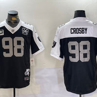 Men's Las Vegas Raiders Maxx Crosby #98 Black Game Team Jersey1