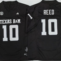 Men's Texas A&M Aggies Marcel Reed #10 Black Player Game Jersey