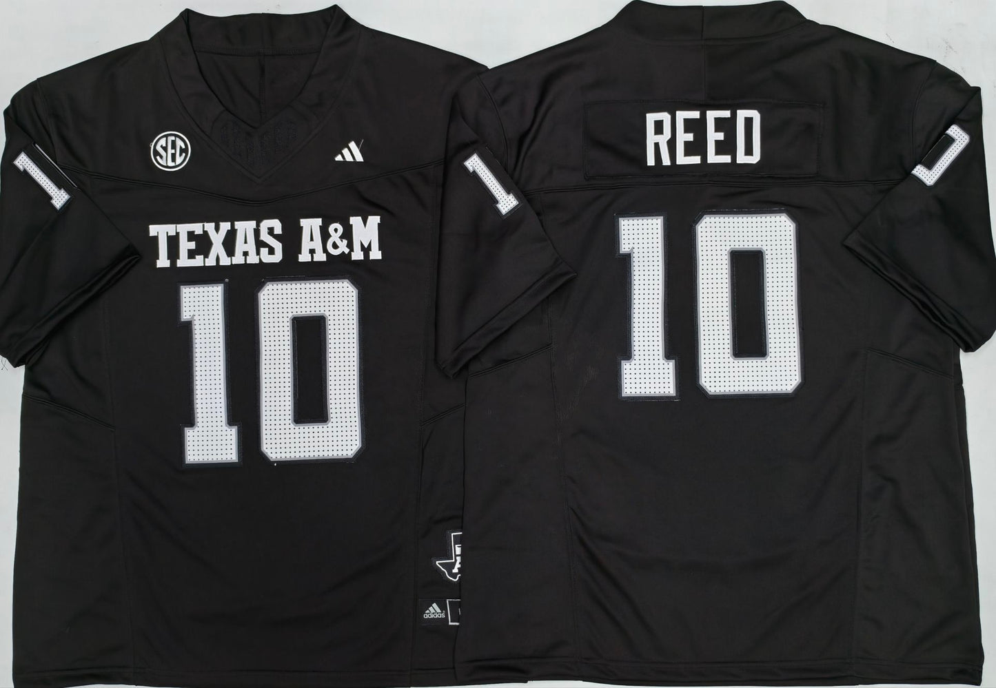 Men's Texas A&M Aggies Marcel Reed #10 Black Player Game Jersey