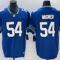 Men's Seattle Seahawks Bobby Wagner #54 Royal Throwback Legend Player Jersey