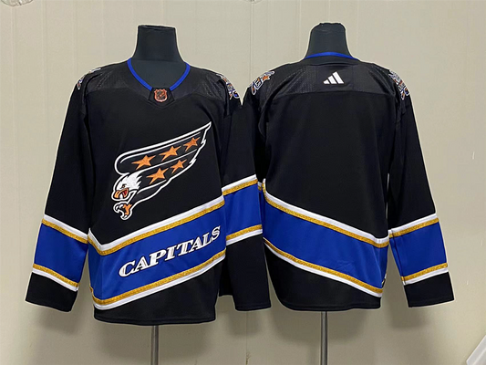 Men's Washington Capitals Black Player Blank Jersey1