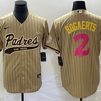 Men's San Diego Padres Xander Bogaerts #2 Tan Replica Player Jersey1 Joint Edition