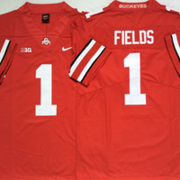 Men's Ohio State Buckeyes Justin Fields #1 Scarlet Player Game Jersey