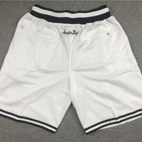 Men's Brooklyn Nets White Basketball Retro Shorts1