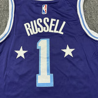 Men's Los Angeles Lakers D'Angelo Russell #1 Purple Swingman Jersey1
