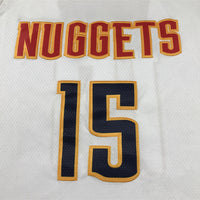Men's Denver Nuggets Nikola Jokic #15 NBA White 2020/21 Swingman Jersey1