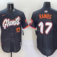Men's San Francisco Giants Heliot Ramos #17 Black 2025 City Connect Limited Player Jersey1