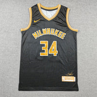 Men's Milwaukee Bucks Giannis Antetokounmpo #34 Black Select Series Swingman Jersey1