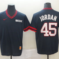 Men's Chicago White Sox Michael Jordan #45 Navy Replica Baseball Jersey1