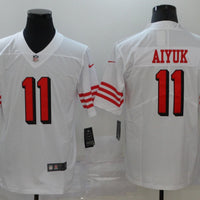 Men's San Francisco 49ers Brandon Aiyuk #11 White Game Player Jersey1