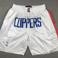 Men's LA Clippers White Association Edition Pocket Shorts1