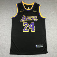 Men's Los Angeles Lakers Kobe Bryant #24 Black 2020/21 Swingman Player Jersey1