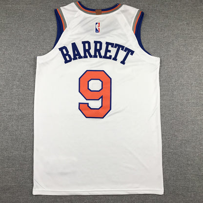 Men's New York Knicks RJ Barrett White 2019 NBA Draft First Round Pick Jersey1