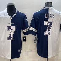 Men's Dallas Cowboys Trevon Diggs #7 White/Navy Player Jersey1
