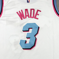 Men's Miami Heat Dwyane Wade #3 NBA White Swingman Player Jersey1