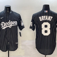 Men's Los Angeles Dodgers Kris Bryant #8 Black Alternate Limited Player Jersey1