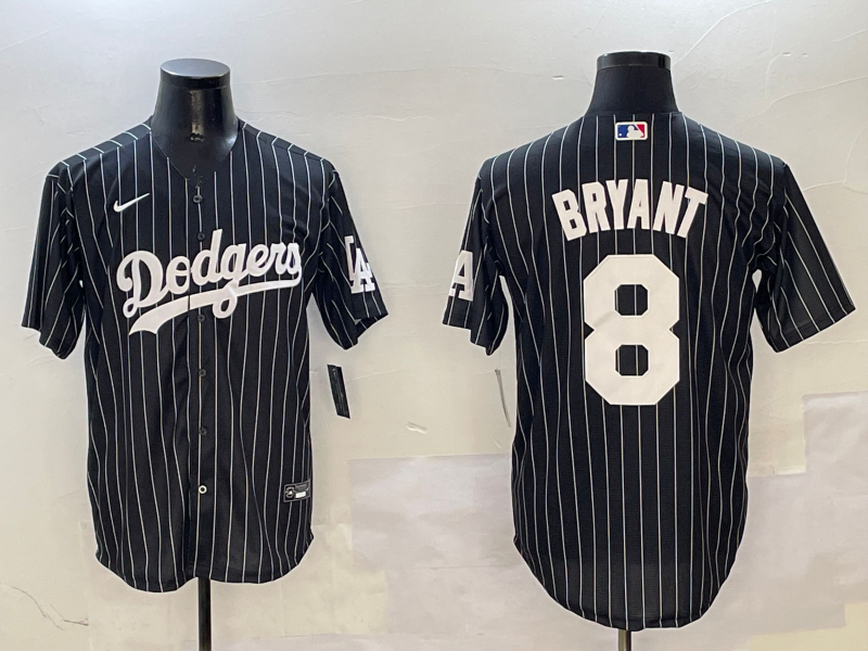 Men's Los Angeles Dodgers Kris Bryant #8 Black Alternate Limited Player Jersey1