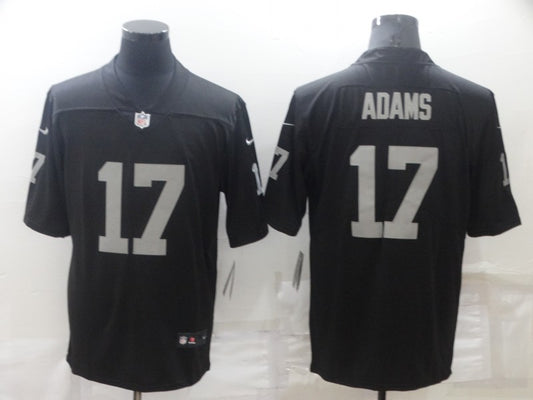 Men's Las Vegas Raiders Davante Adams #17 Black Game Player Jersey1