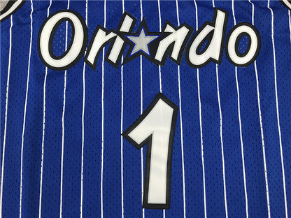 Men's Orlando Magic Tracy McGrady 2003-04 Blue Hardwood Classics Swingman Jersey1