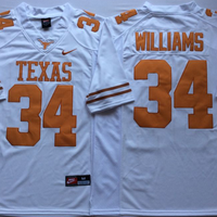 Men's Texas Longhorns Ricky Williams #34 White Replica Team Jersey