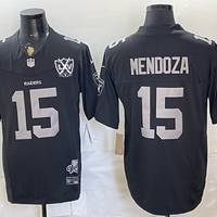 Men's Las Vegas Raiders Fernando Mendoza #15 Black Alternate Game Jersey