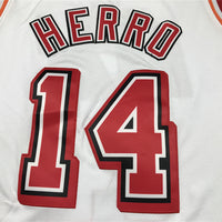 Men's Miami Heat Tyler Herro #14 White 2022/23 Swingman Jersey1 - Classic Edition