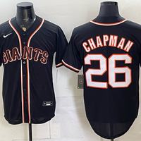 Men's San Francisco Giants Matt Chapman #26 Black Alternate Limited Player Jersey