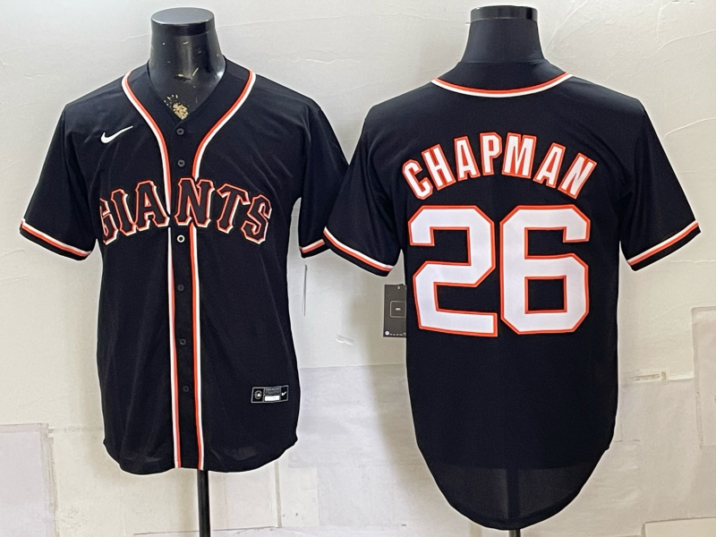 Men's San Francisco Giants Matt Chapman #26 Black Alternate Limited Player Jersey