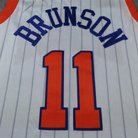 Men's New York Knicks Jalen Brunson #11 White 2024/25 Swingman Player Jersey1 - City Edition