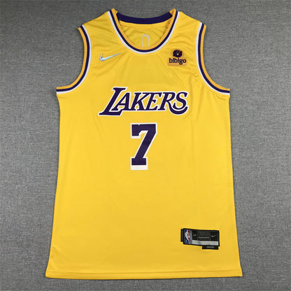 Men's Los Angeles Lakers Carmelo Anthony Gold 2021/22 Fast Break Replica Jersey1